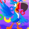 Toucan Sam Cartoon Art Paint By Numbers