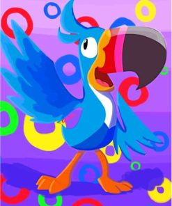 Toucan Sam Cartoon Art Paint By Numbers