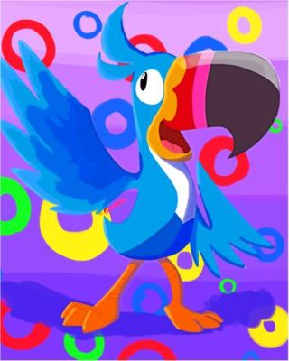 Toucan Sam Cartoon Art Paint By Numbers