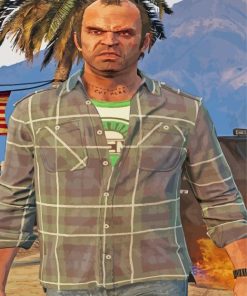 Trevor Philips Game Character Paint By Numbers