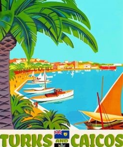 Turks And Caicos Poster Paint By Numbers