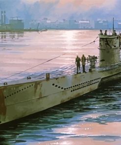 UBoat Naval Submarine Paint By Numbers