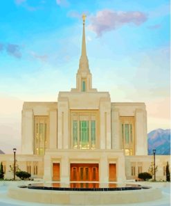 US Ogden Utah Temple Paint By Numbers