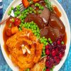 Vegan Roast Dinner Paint By Numbers