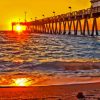 Venice Florida Fishing Pier Sunset Paint By Numbers