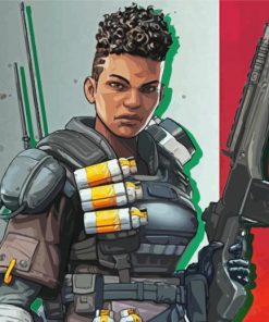 Video Game Apex legends Bangalore Paint By Numbers