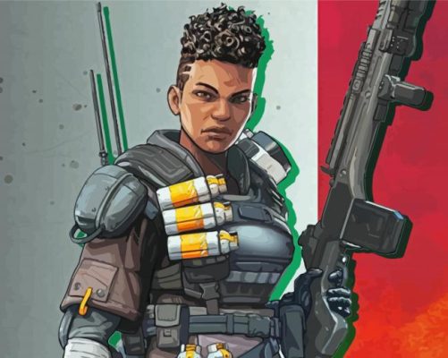 Video Game Apex legends Bangalore Paint By Numbers