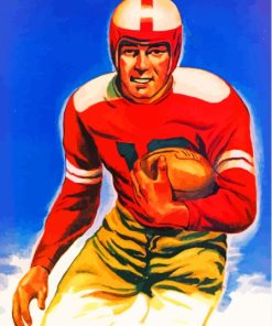 Vintage 1946 Football Paint By Numbers