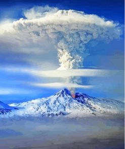 Volcano Mount Ararat Paint By Numbers