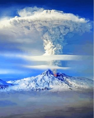 Volcano Mount Ararat Paint By Numbers