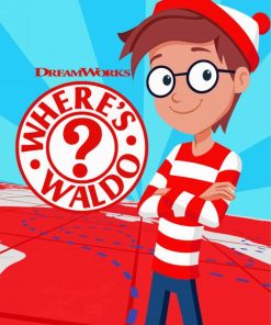 Wheres Waldo Cartoon Series Poster Paint By Numbers