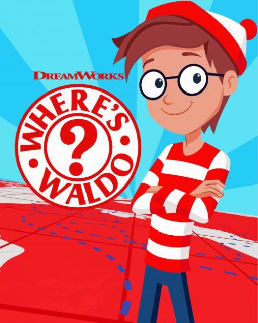 Wheres Waldo Cartoon Series Poster Paint By Numbers