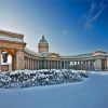 Winter Snow Kazan Cathedral Paint By Numbers