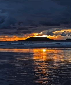 Worms Head Beach At Sunrise Paint By Numbers