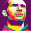 Zinedine Zidane Pop Art Paint By Numbers