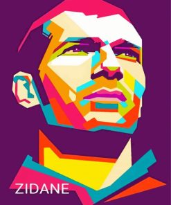 Zinedine Zidane Pop Art Paint By Numbers