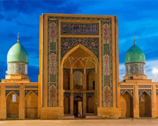 Abdulla Tashkent Mosque Paint By Numbers