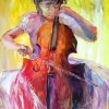 Abstract Ballerina And Violin Paint By Numbers