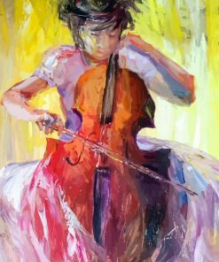 Abstract Ballerina And Violin Paint By Numbers