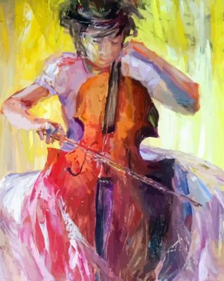 Abstract Ballerina And Violin Paint By Numbers