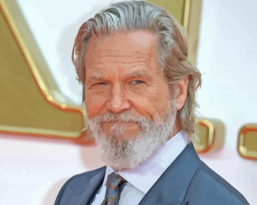 Actor Jeff Bridges Paint By Numbers