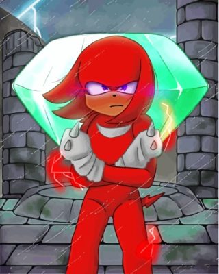 Aesthetic Knuckles The Echidna Paint By Numbers