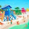 Aesthetic Siesta Key Beach Paint By Numbers