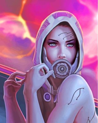 Aesthetic Tali Illustration Paint By Numbers