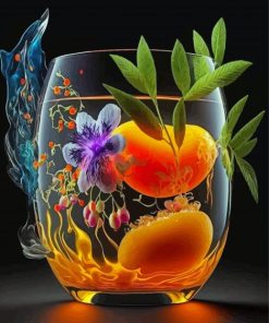 Aesthetic Glass Cup Paint By Numbers