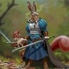 Aesthetic Rabbit And Squirrel Knight Paint By Numbers