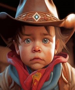 Baby Cowboy Paint By Numbers