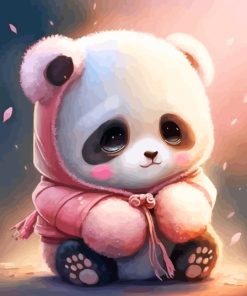 Baby Panda Paint By Numbers