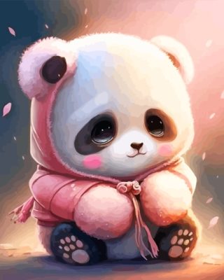 Baby Panda Paint By Numbers