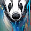 Badger Abstract Paint By Numbers