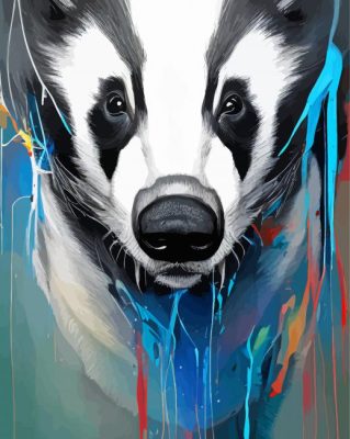 Badger Abstract Paint By Numbers