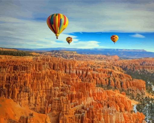 Balloons Canyon Paint By Numbers