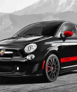 Black Abarth Paint By Numbers