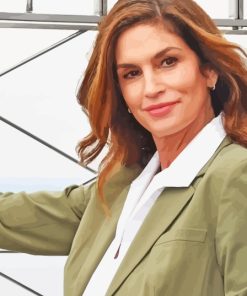 Classy Cindy Crawford Model Paint By Numbers