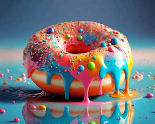 Colorful Donut Paint By Numbers