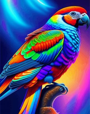 Colorful Parrot Paint By Numbers