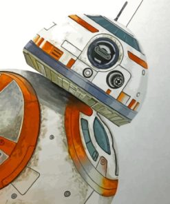 Cool BB 8 Paint By Numbers