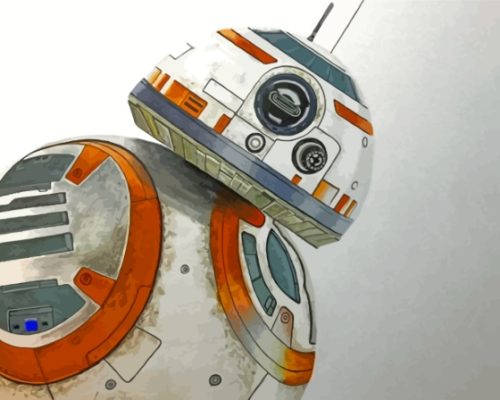 Cool BB 8 Paint By Numbers