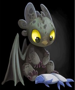 Cool Baby Toothless Paint By Numbers