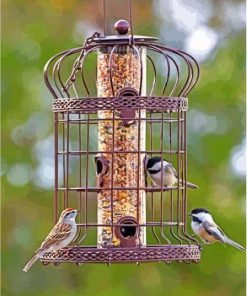 Cool Bird Feeder Paint By Numbers