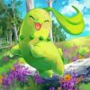 Cool Chikorita Paint By Numbers