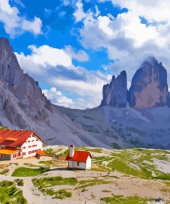 Cool Dolomite Mountains Paint By Numbers