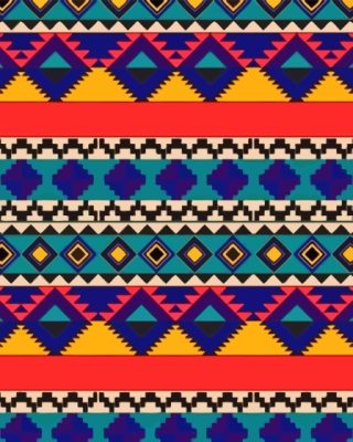 Cool Navajo Design Paint By Numbers