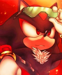 Cool Shadow The Hedgehog Paint By Numbers