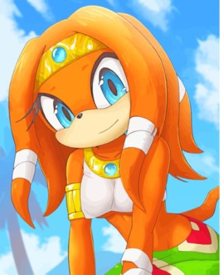 Cool Tikal Sonic Paint By Numbers