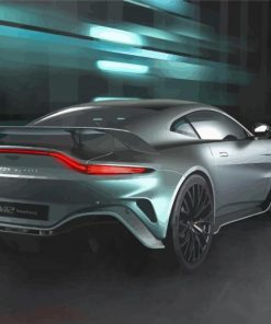 Cool Grey Aston Martin Vantage Paint By Numbers